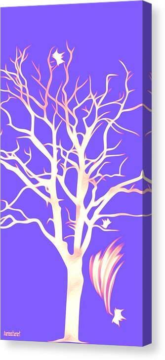 Tree Canvas Print featuring the digital art Sweet Fall by Auranatura Art
