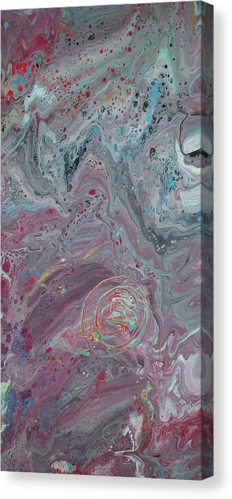 Pour Canvas Print featuring the mixed media Underwater Pour by Aimee Bruno