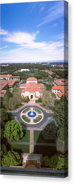 Photography Canvas Print featuring the photograph Aerial View Of Stanford University #1 by Panoramic Images