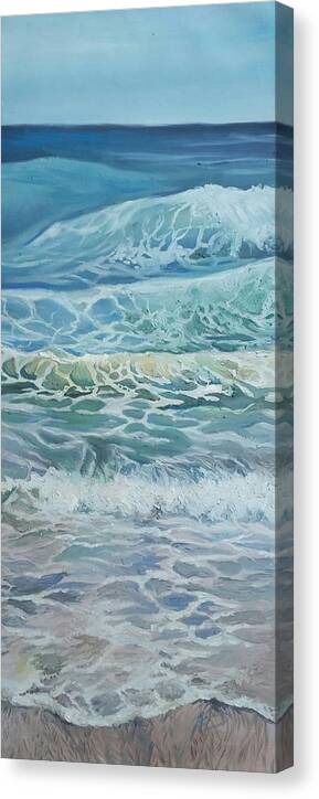 Wave Canvas Print featuring the painting Tide by Julie Garcia