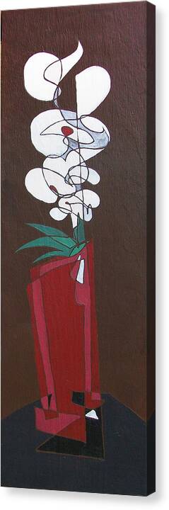 Floral Canvas Print featuring the painting Floral XXII by John Gibbs
