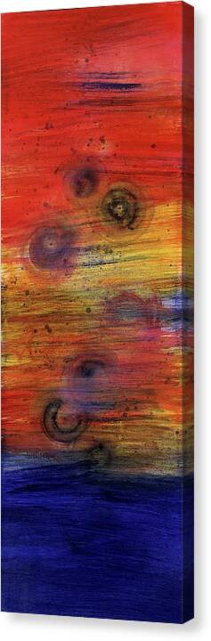 Abstract Canvas Print featuring the painting Playtime Please by Angela Bushman