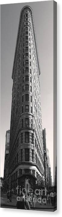 Flat Iron Building Canvas Print featuring the photograph Flat Iron Building #1 by Gregory Dyer
