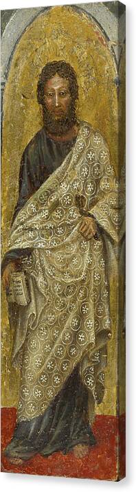 Gentile Da Fabriano Canvas Print featuring the painting Saint Bartholomew by Gentile da Fabriano