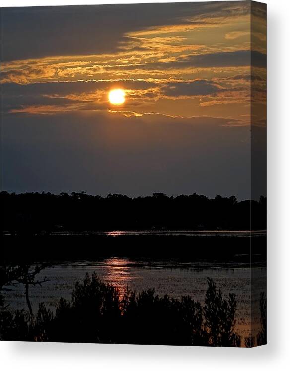 Obx Canvas Print featuring the photograph An Outer Banks Of North Carolina Sunset #19 by Rick Rosenshein