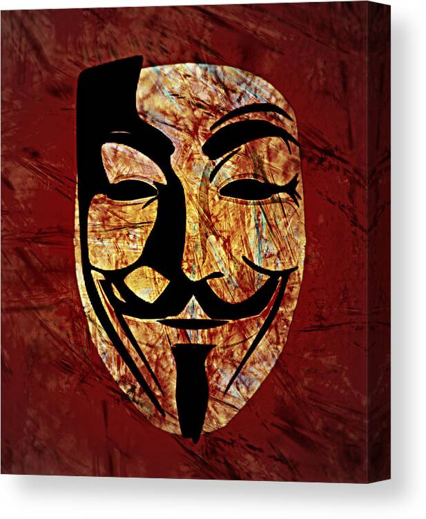 Anonymous Canvas Print featuring the painting Anonymous by Ally White