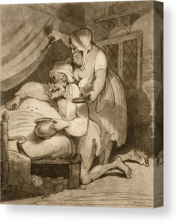 Cimex Lectularius Canvas Print featuring the photograph Catching bedbugs, 18th century by Science Photo Library