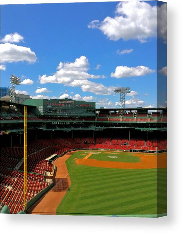 Fenway Park Collectibles Canvas Print featuring the photograph Classic Fenway I Fenway Park by Iconic Images Art Gallery David Pucciarelli