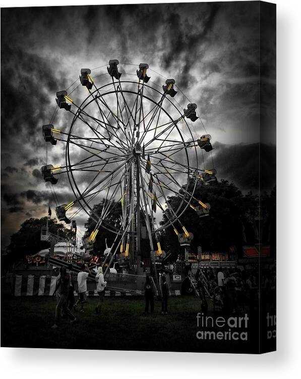 Carnival Canvas Print featuring the photograph Death Wheel by September Stone