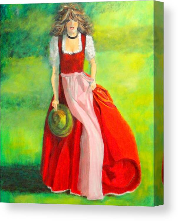 Oilpainting Canvas Print featuring the painting Springtime by Dagmar Helbig