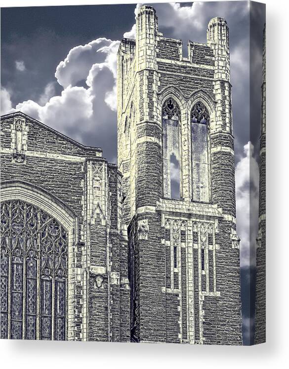 Docugraph Canvas Print featuring the photograph First Congregational by Kellice Swaggerty