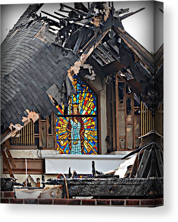 Burned Canvas Print featuring the photograph Good Lord by Ally White