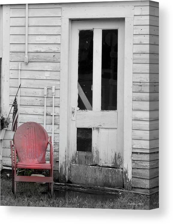 Chair Canvas Print featuring the photograph Have A Seat by Andrea Platt
