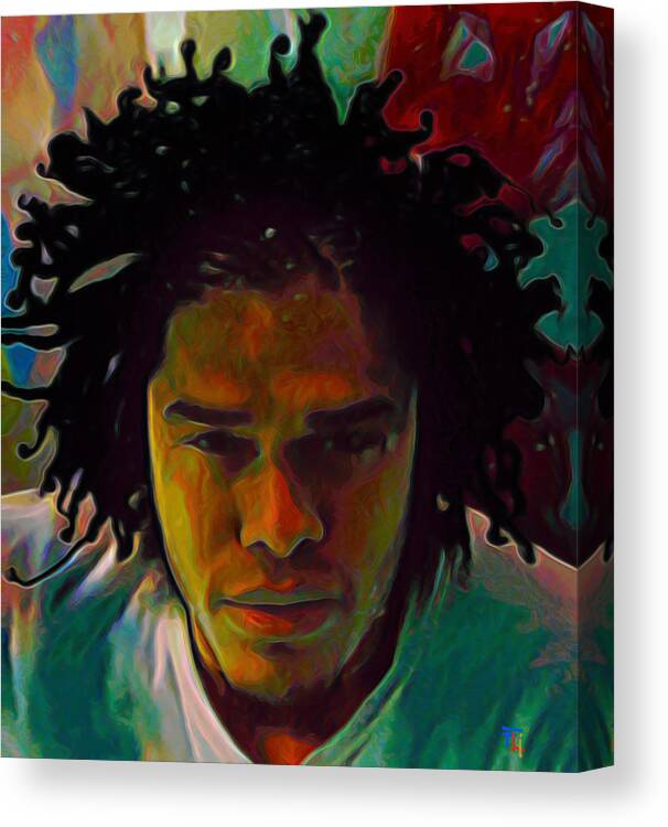 Maxwell Canvas Print featuring the painting Maxwell by Fli Art