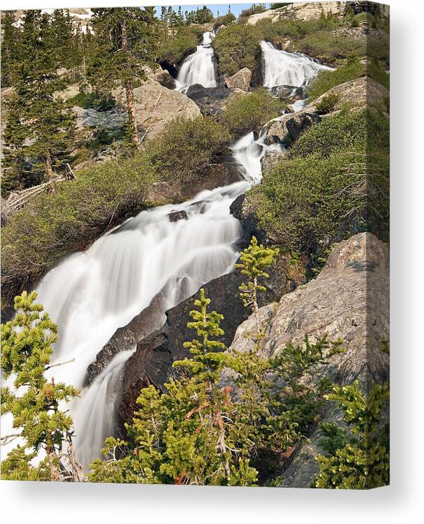 Quandry Falls Canvas Print featuring the photograph Quandry Falls by Paul Riedinger