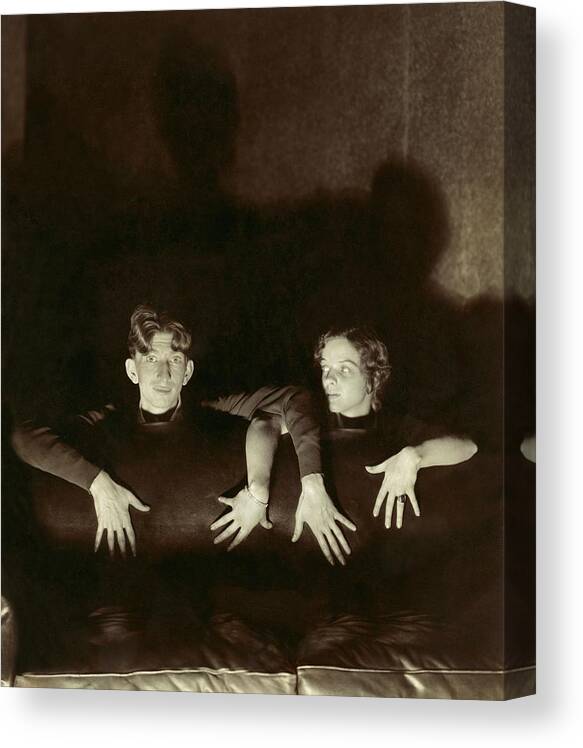 Actor Canvas Print featuring the photograph Sterling Holloway And Cynthia Rogers by Edward Steichen