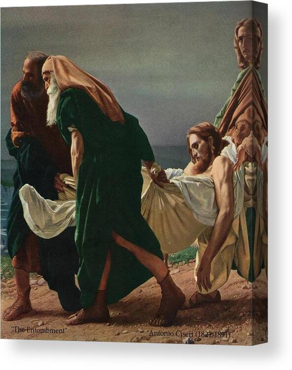 Fineartamerica.com Canvas Print featuring the painting The Entombment by Diane Strain