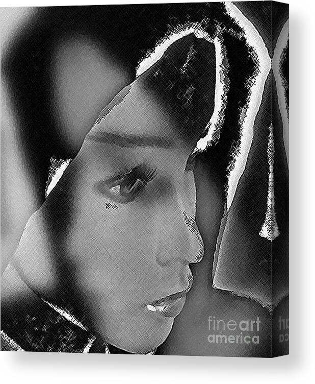 Broken Love Canvas Print featuring the photograph Woman with broken heart by Eva-Maria Di Bella