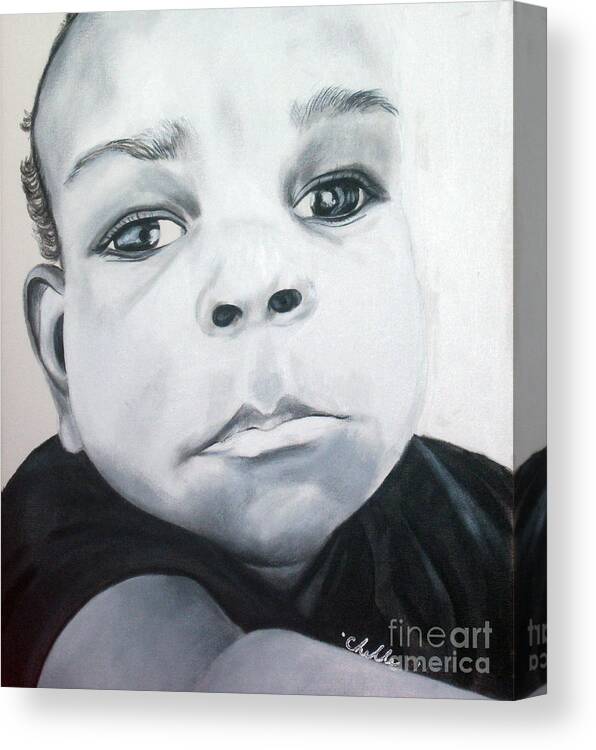 Faces Canvas Print featuring the painting Isaiah by Michelle Brantley