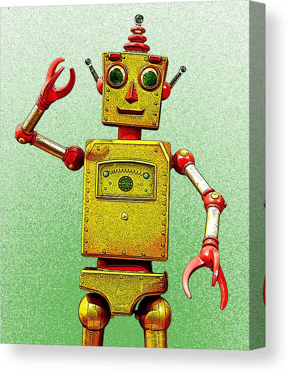 Robot Canvas Print featuring the photograph Robot Nova by L S Keely