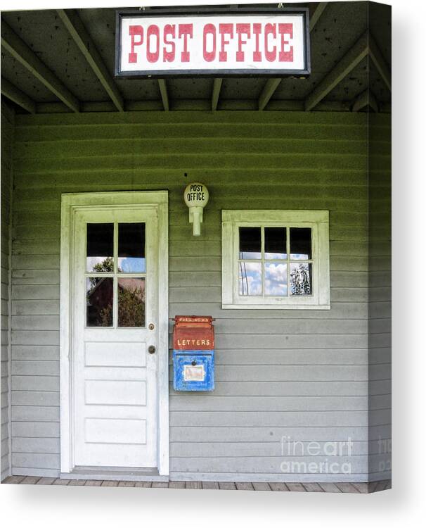 Paul Ward Canvas Print featuring the photograph The Post Office by Paul Ward