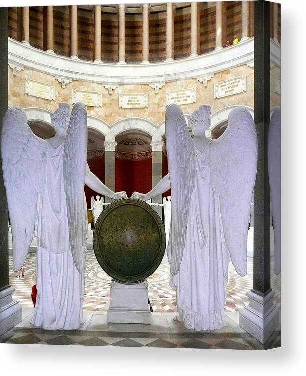 Angels Canvas Print featuring the photograph Two Angels by Lori Seaman