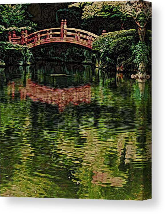 Tokyo Canvas Print featuring the photograph Kyu Yasuda Garden #2 by Steven Richman