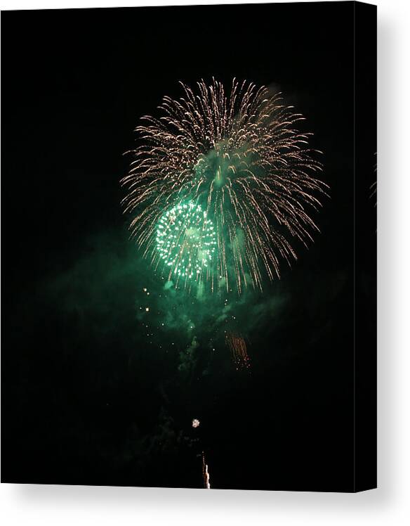 Firework Canvas Print featuring the photograph Fireworks #47 by Jeremiah David