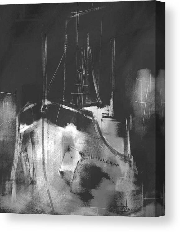 Ship Canvas Print featuring the digital art Alexander Henry by Jim Vance