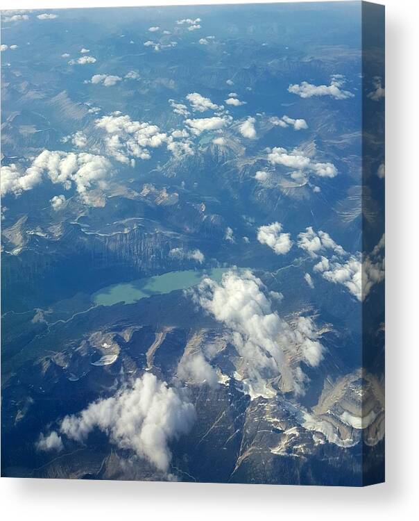 Mountains Canvas Print featuring the photograph Beauty From the Skies by Britten Adams
