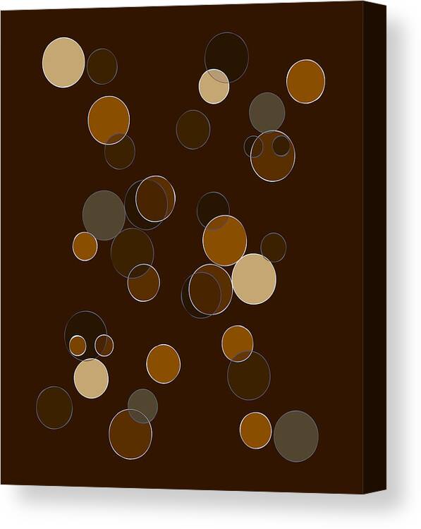 Abstract Canvas Print featuring the painting Brown Abstract by Frank Tschakert