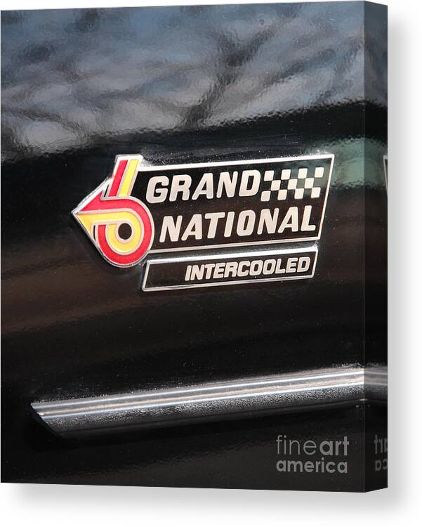 Buick Canvas Print featuring the photograph Buick Grand National Emblem by William Kuta
