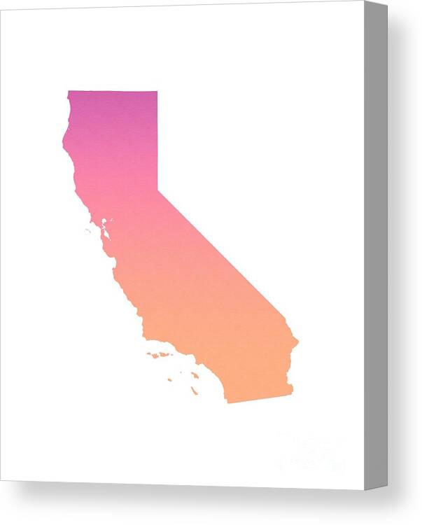 California Summer Ombre Canvas Print featuring the photograph California Summer Ombre by Leah McPhail