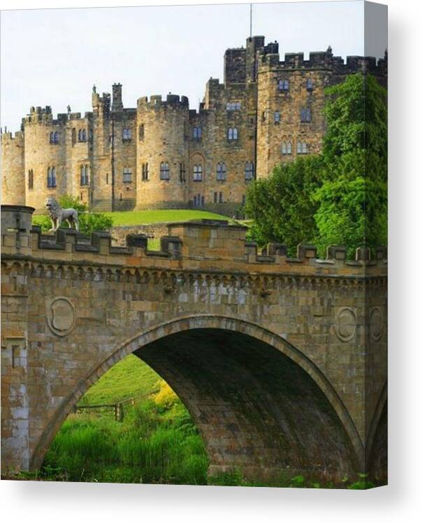 Castles Canvas Print featuring the photograph Castles of the UK by Digital Art Cafe