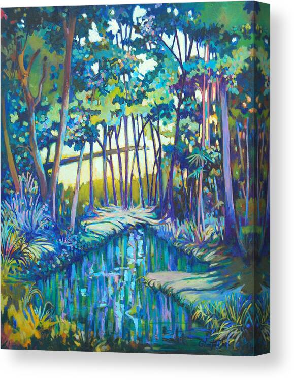 Landscape Canvas Print featuring the painting Eden by Glenford John