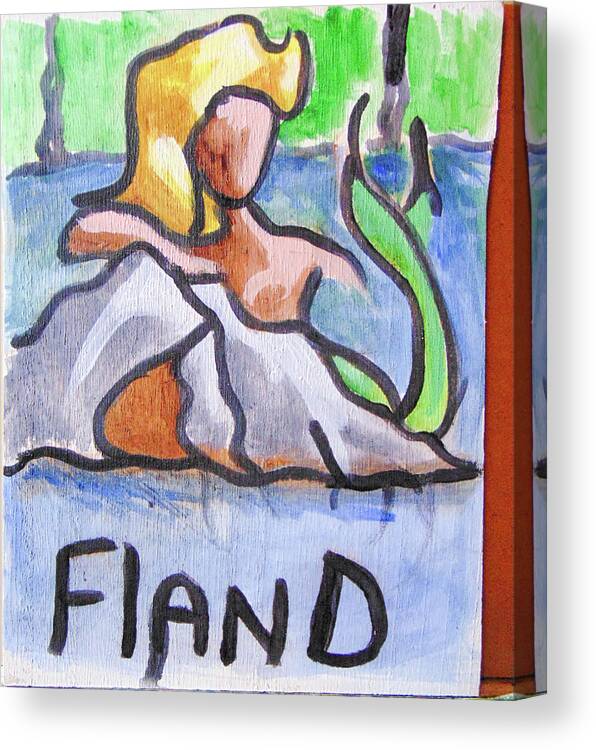 Art Canvas Print featuring the painting Fland by Loretta Nash