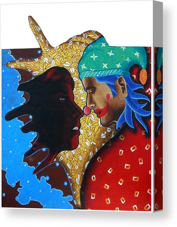 Joker Canvas Print featuring the painting Floating Fantacy 4 by Bharat Gothwal