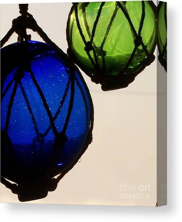 Glass Floats Canvas Print featuring the photograph Floats by Jackie Mueller-Jones