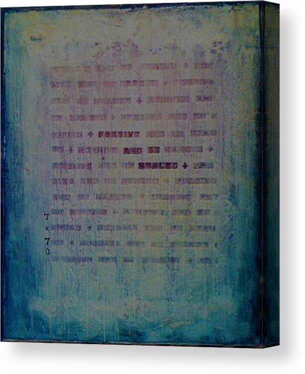 Forgive And Be Healed Canvas Print featuring the digital art Forgive and Be Healed by Laura Brightwood