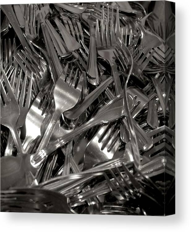 Forks Canvas Print featuring the photograph Forks by Henri Irizarri