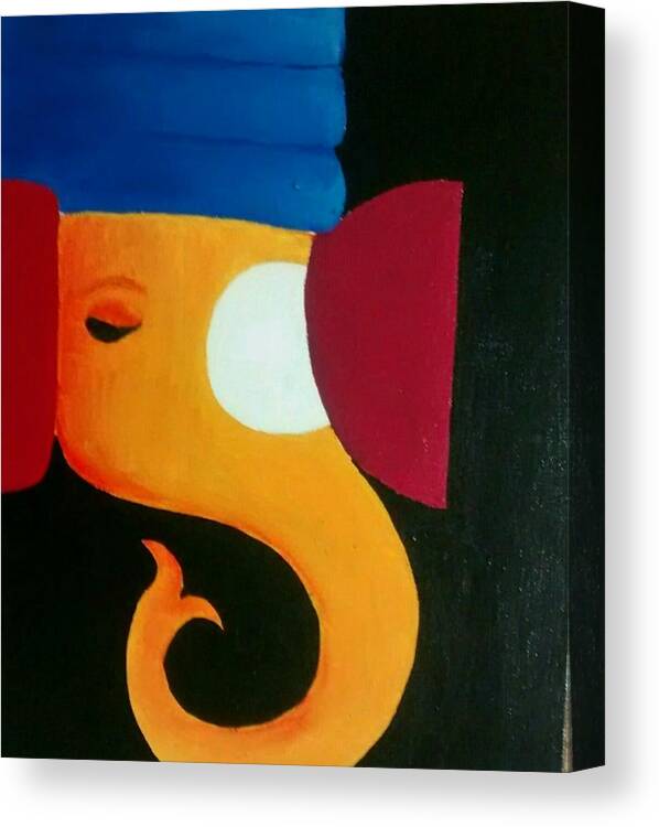 Ganesha Canvas Print Canvas Art By Nehal Jain