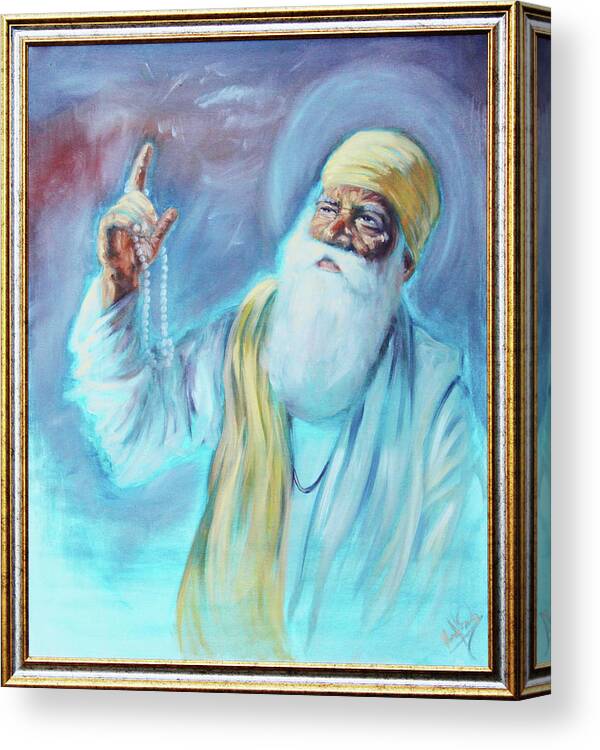 Guru Nanak Dev Ji Canvas Print / Canvas Art by Art of Raman - Fine Art  America