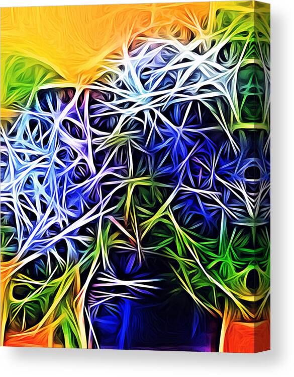 Chaos Canvas Print featuring the digital art Infinitivi by Jeff Iverson
