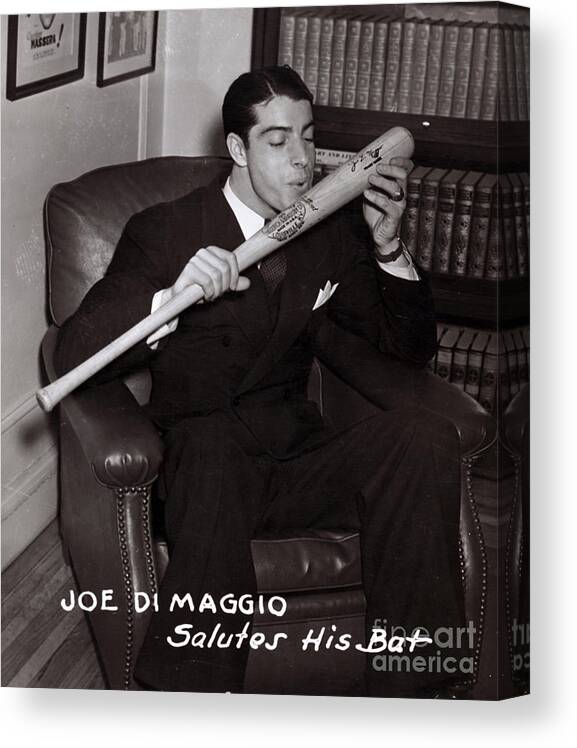 Sports Canvas Print featuring the photograph Joe DiMaggio by Science Source