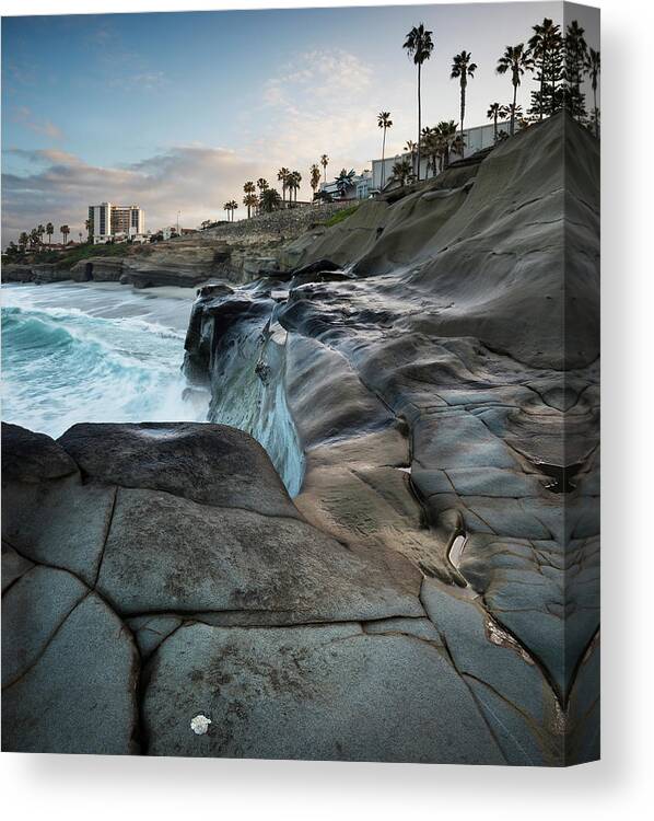 San Diego Canvas Print featuring the photograph La Jolla Dawn Sunrise by William Dunigan