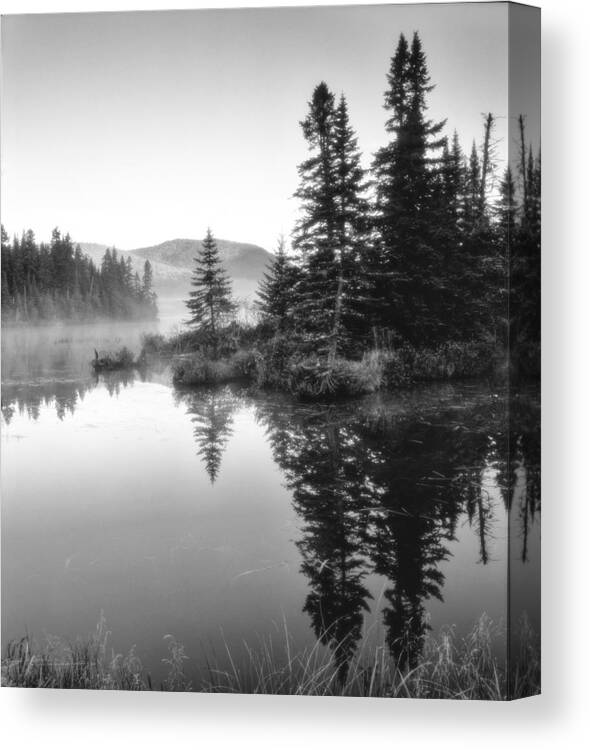 Maine Canvas Print featuring the photograph Maine Solitude by Michael Hubley