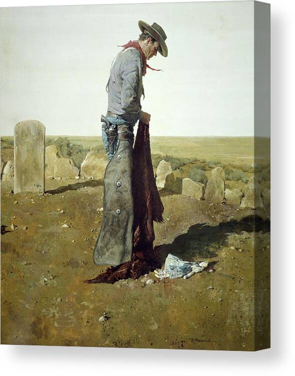 Ethan Canvas Print featuring the painting Ethan by Robert McGinnis