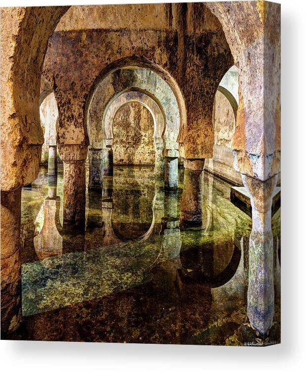 Cistern Canvas Print featuring the photograph Medieval Cistern in Caceres 03 by Weston Westmoreland