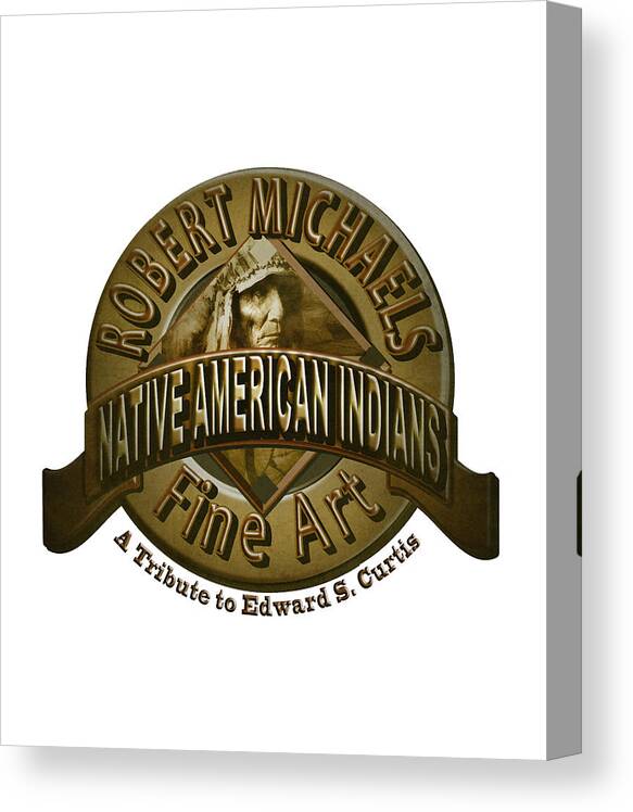 Native American Canvas Print featuring the photograph Native American Indian Logo by Robert Michaels