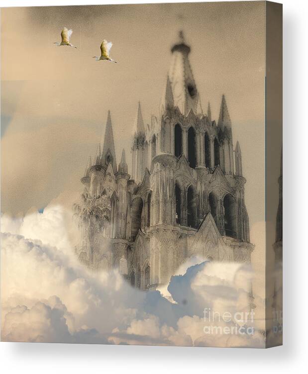 Composite Canvas Print featuring the photograph Parroquia Rising by Barry Weiss